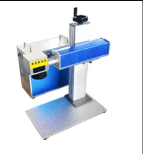 20W 30W mini portable desktop metal plastic jewelry color MOPA code logo optical fiber laser marking machine for stainless steel