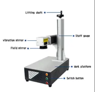 High strength medals engraving machine 30w laser marking machine