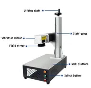 Fiber laser marking machine 20w 30w 50w High strength for ear tag