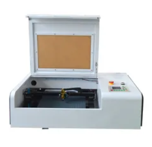 mini desktop 40w 50w small co2 laser engraving machine with rotary table