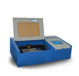 Mini co2 glass tube laser engraving cutting machine for Clothing