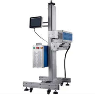 Laser flying marking machine plastic wood assembly line batch food packaging date