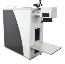 20W 30W mini portable desktop metal plastic jewelry color MOPA code logo optical fiber laser marking machine for stainless steel